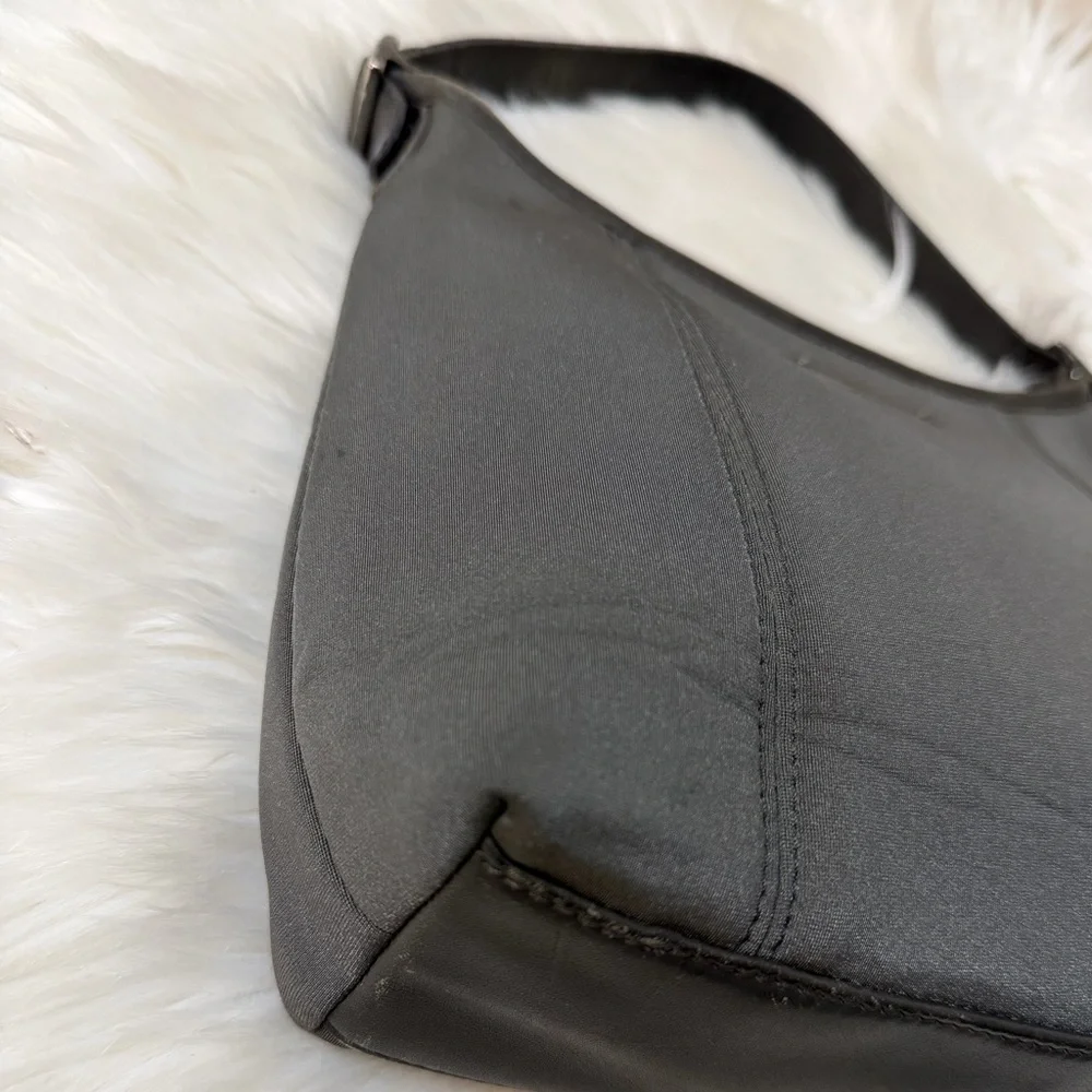 Vintage Coach Dark Gray Shoulder Bag# 6219